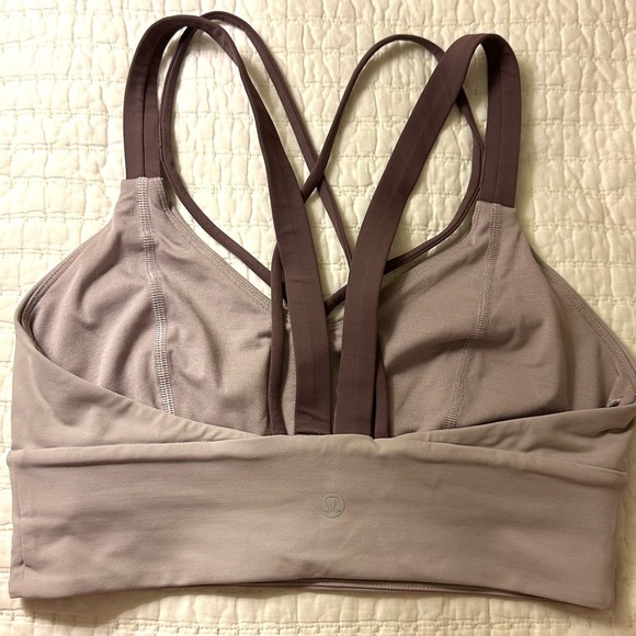 Lululemon Pushing Limits Bra Smoky Blush / Antique Bark Size 6 - Picture 6 of 6